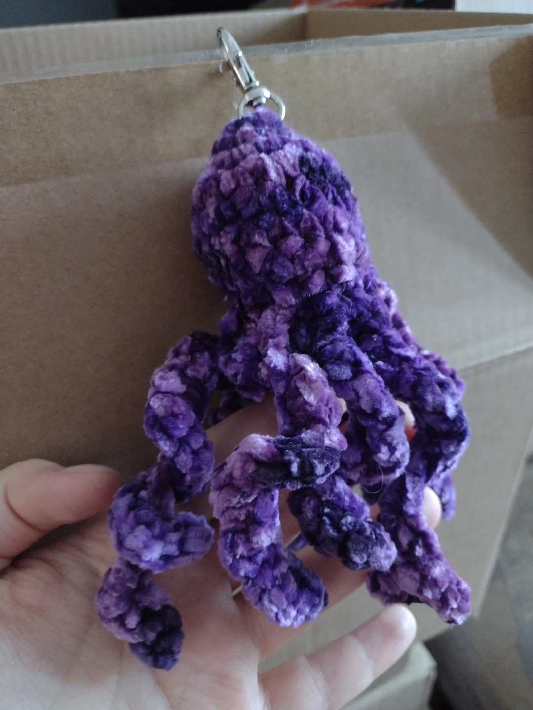🌱 Crochet Octopus Kaychain - soft and calming