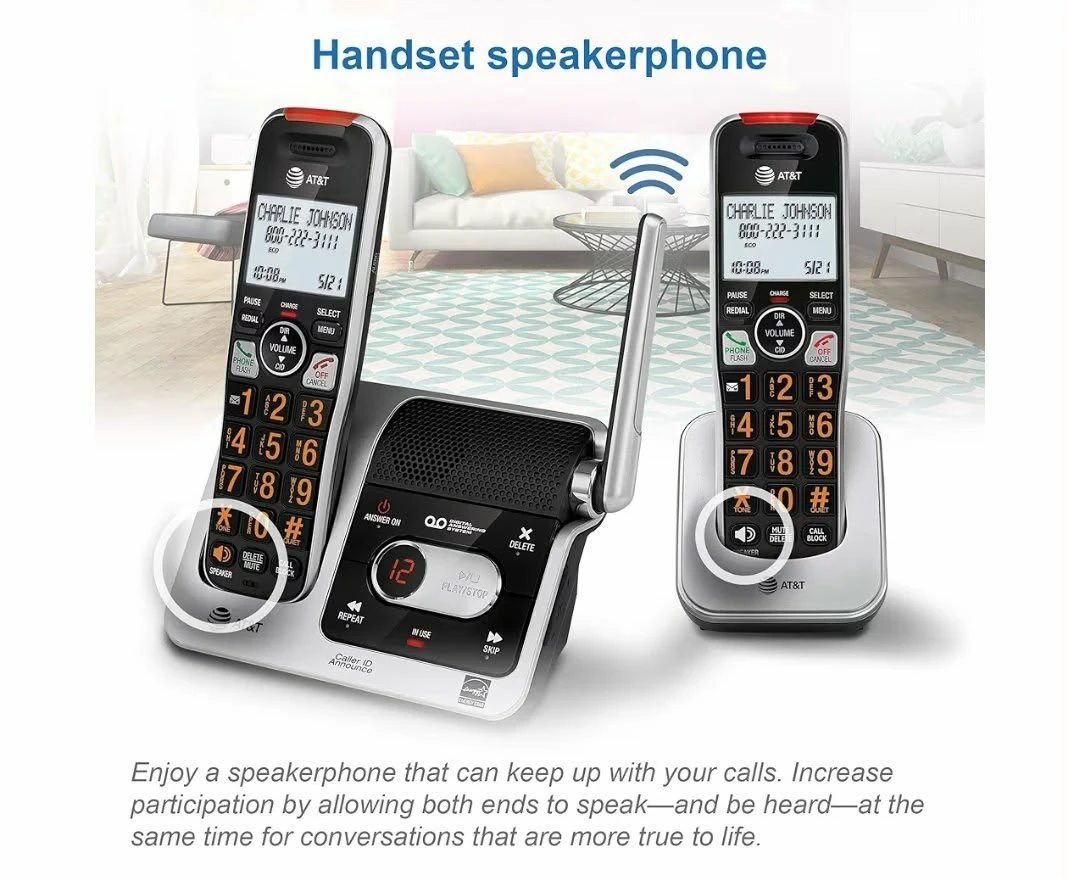 New. AT&T Cordless Phone with Big Buttons & Large Screen