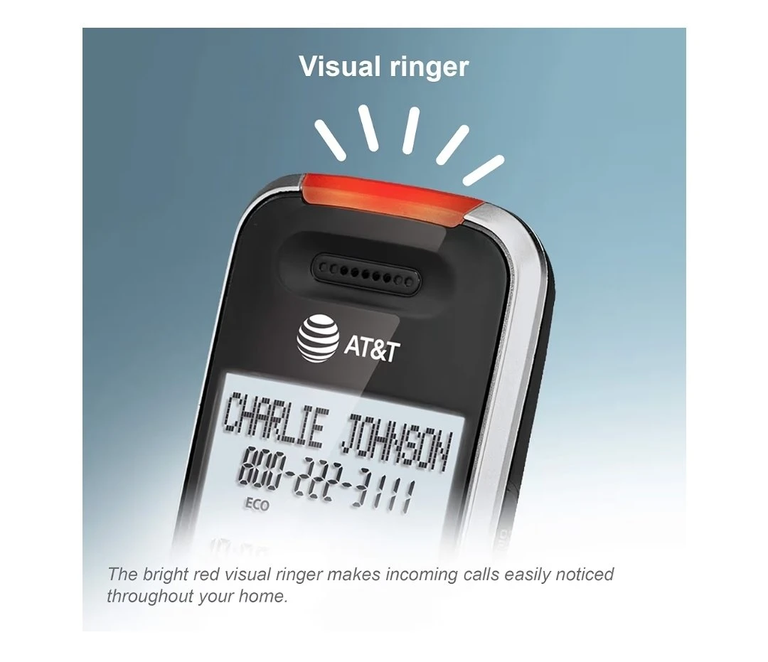 New. AT&T Cordless Phone with Big Buttons & Large Screen - photo 4