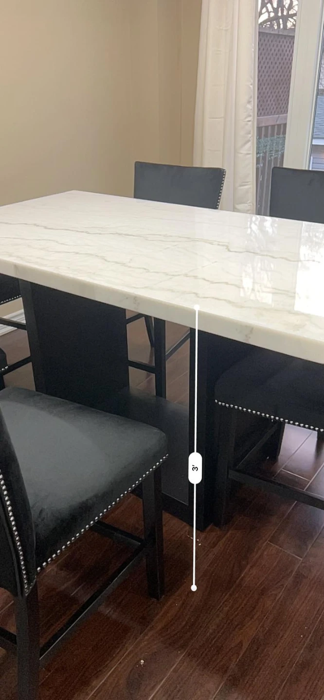 Marble Top Counter Height Dining Table - photo 5