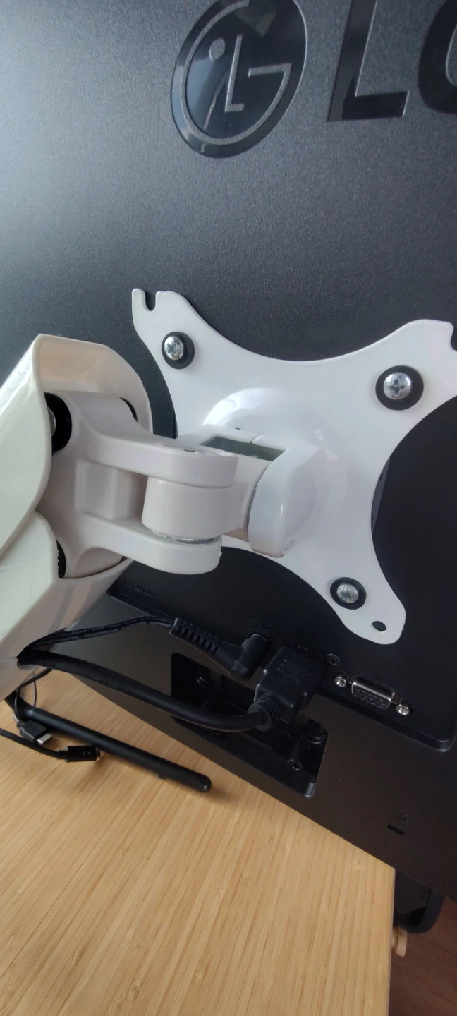 White Monitor Mount Arm - photo 3