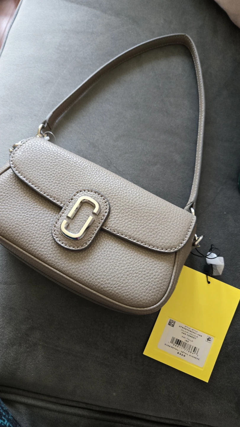 Marc Jacobs Grey Leather Shoulder Bag