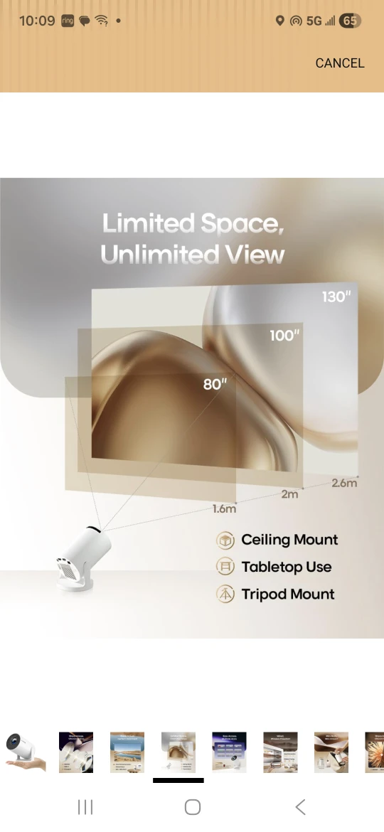 Alwtniet Wireless Mini Projector - photo 3