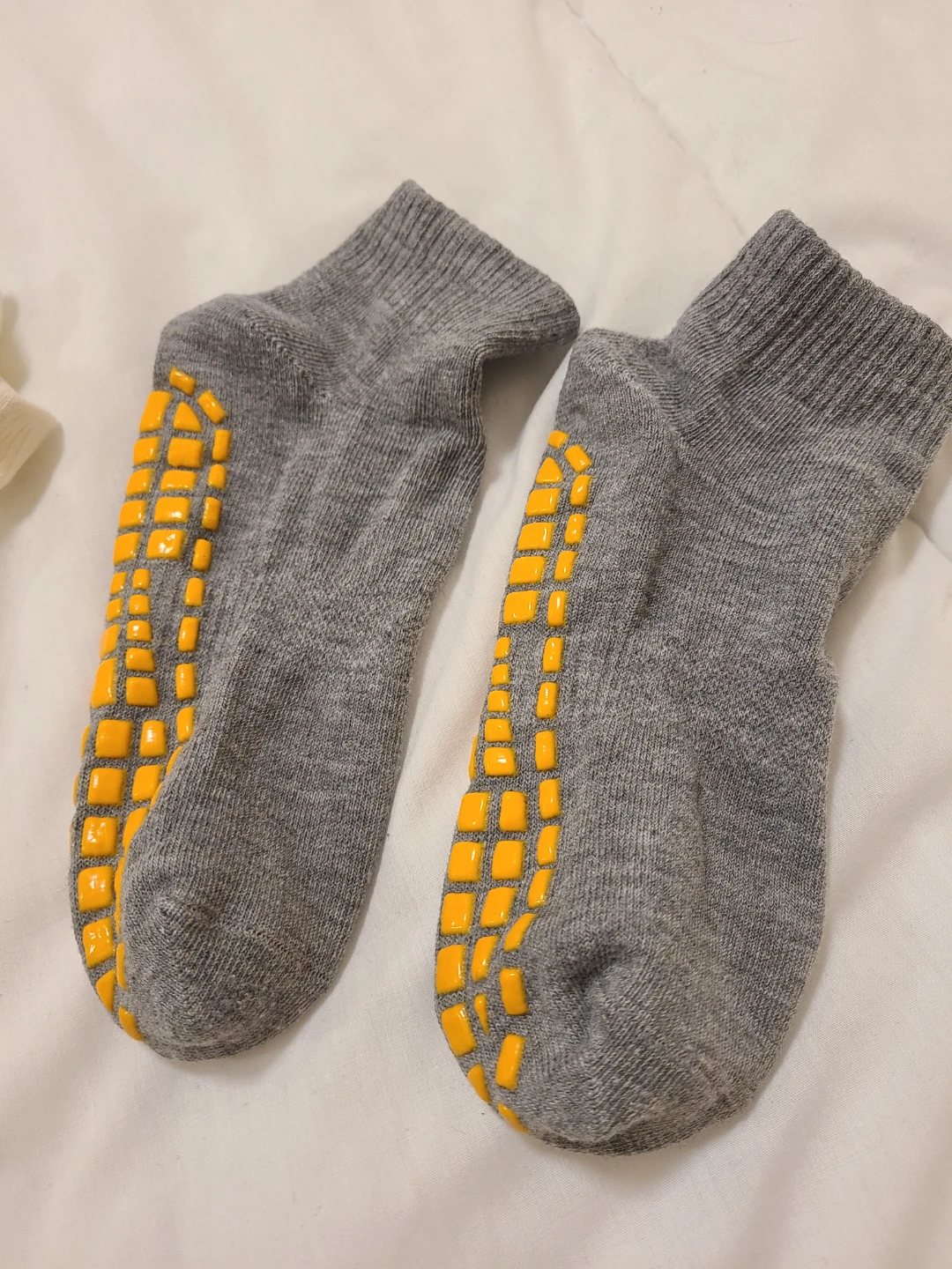 Grip Socks - Grey and Cream - photo 3
