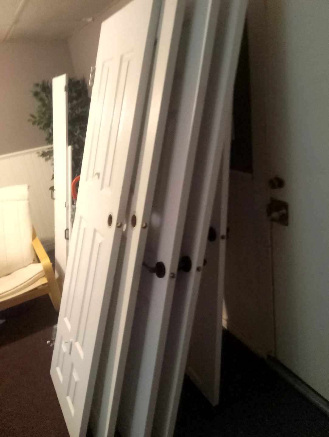 White Interior Doors with Hardware - photo 2