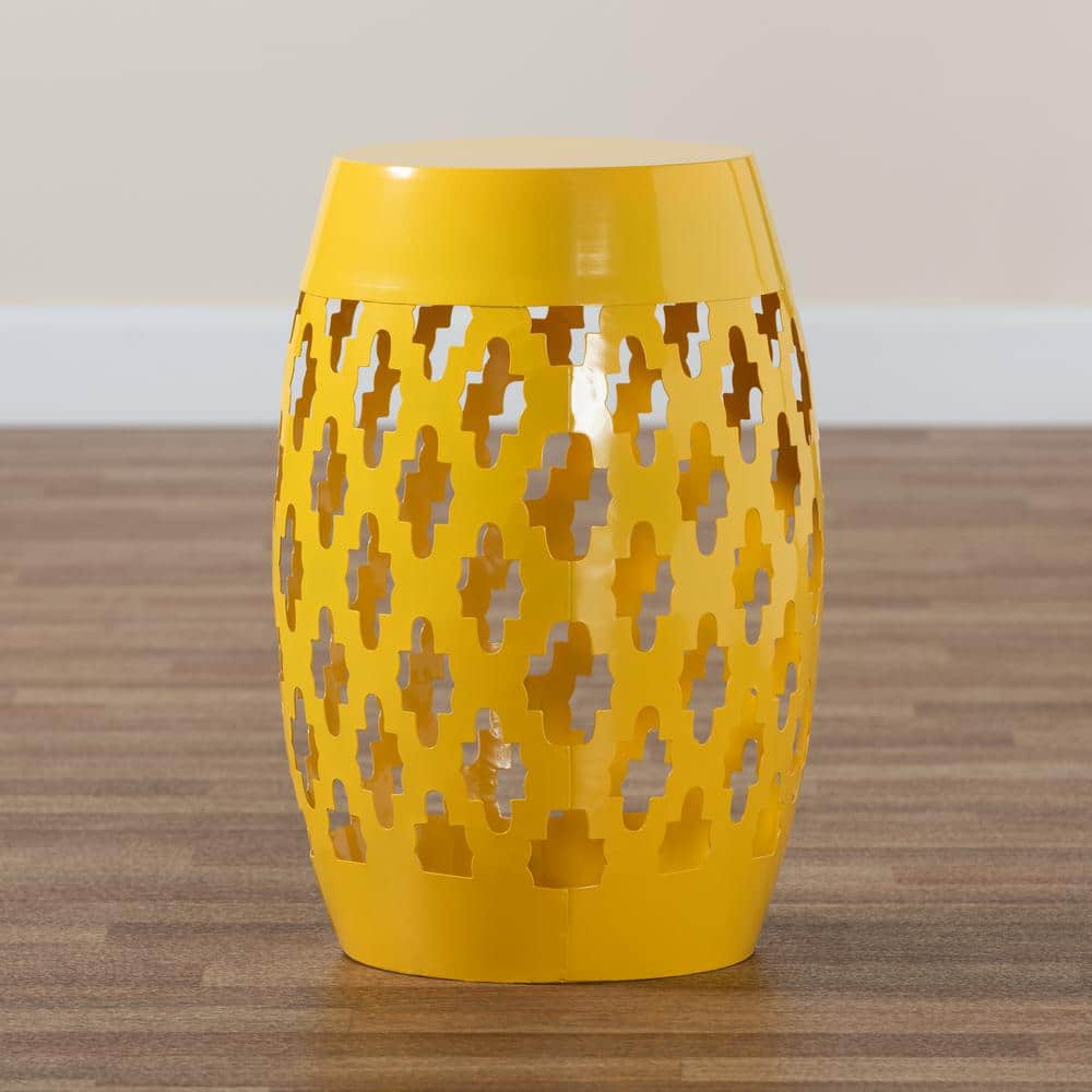 Modern outdoor  Yellow side  Barrel table (New) - photo 4
