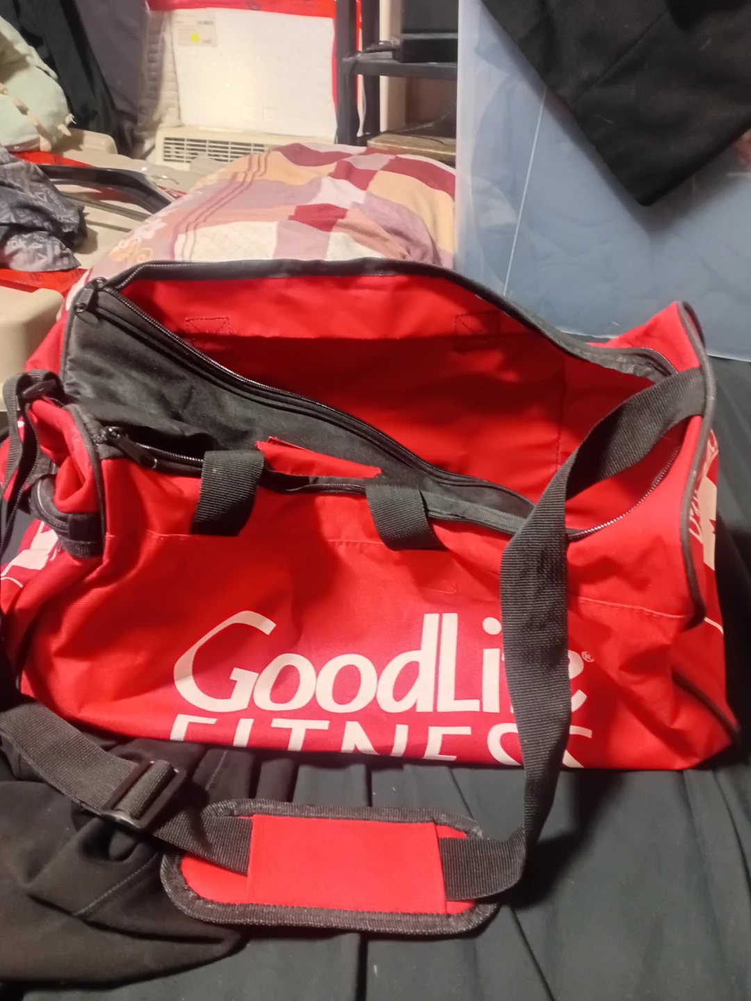 GoodLife Fitness Red Duffel Bag