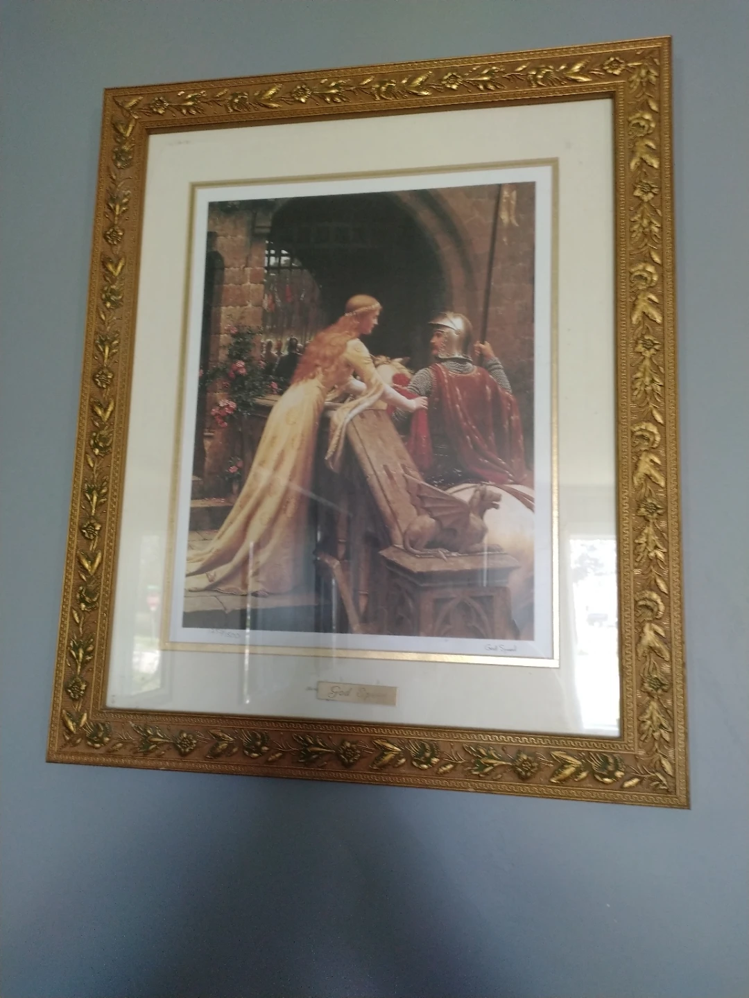 Framed "God Speed" Artwork