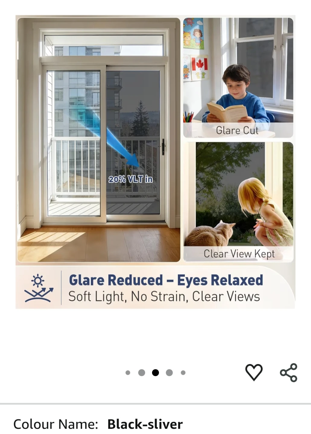2 Rolls One Way Window Film Black-Silver - photo 3