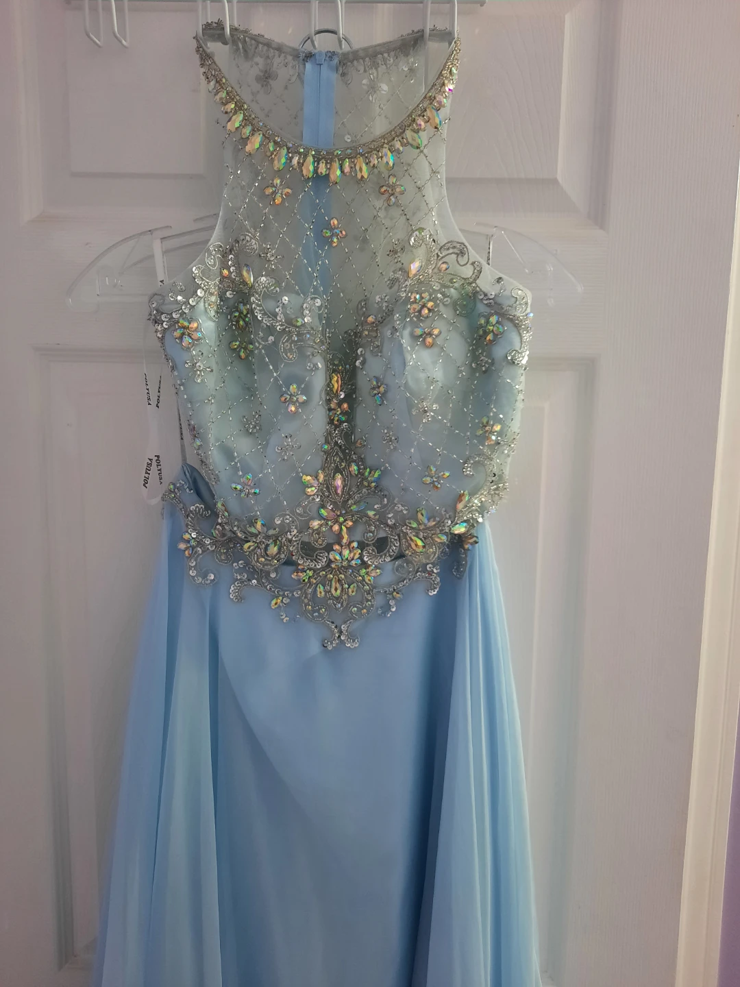 Light Blue Beaded Two-Piece  Dress - photo 3