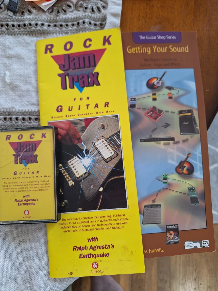 Jam Trax for Guitar Stereo Audio Cassette with Book Lot - photo 4