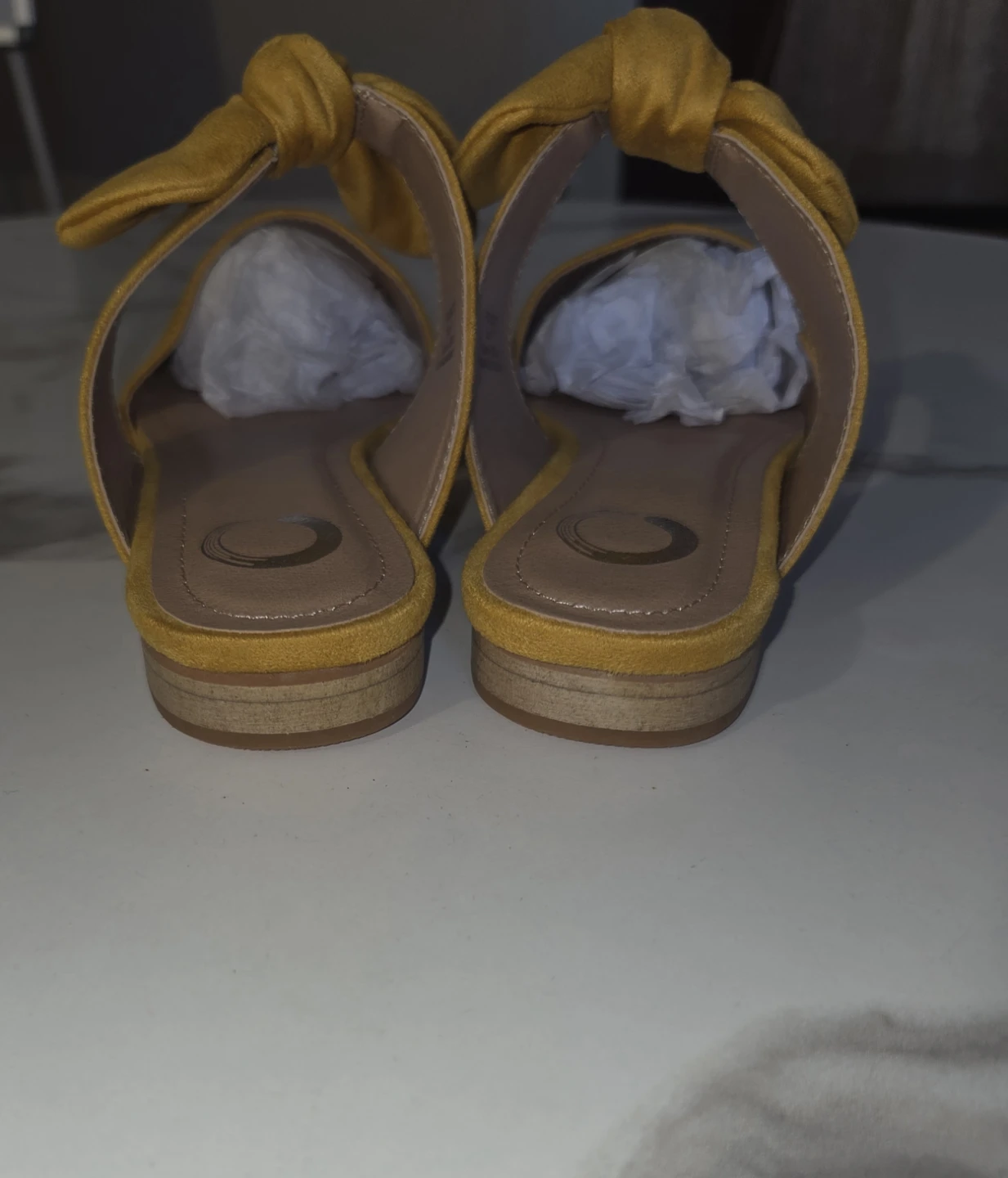 Yellow Mules with Bows - Size 7 - photo 3