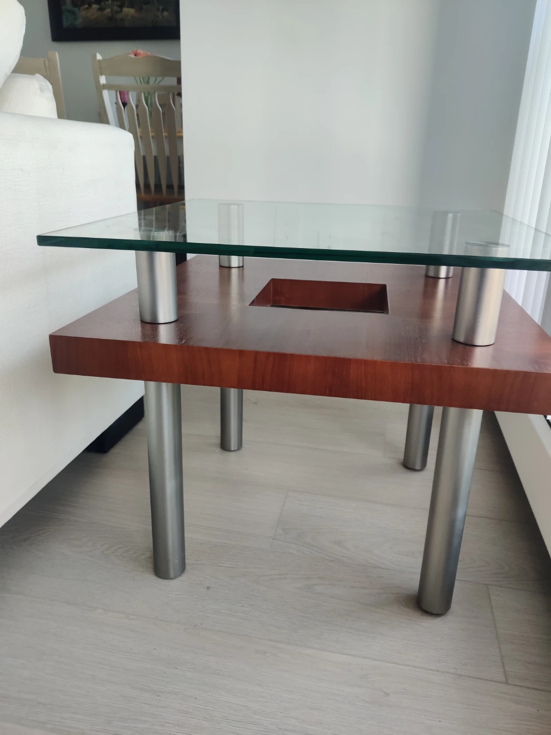 Modern Glass Top Coffee Table
