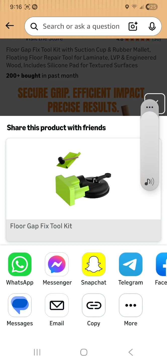 Floor Gap Fix Tool Kit with Suction Cup & Rubber Mallet - photo 5