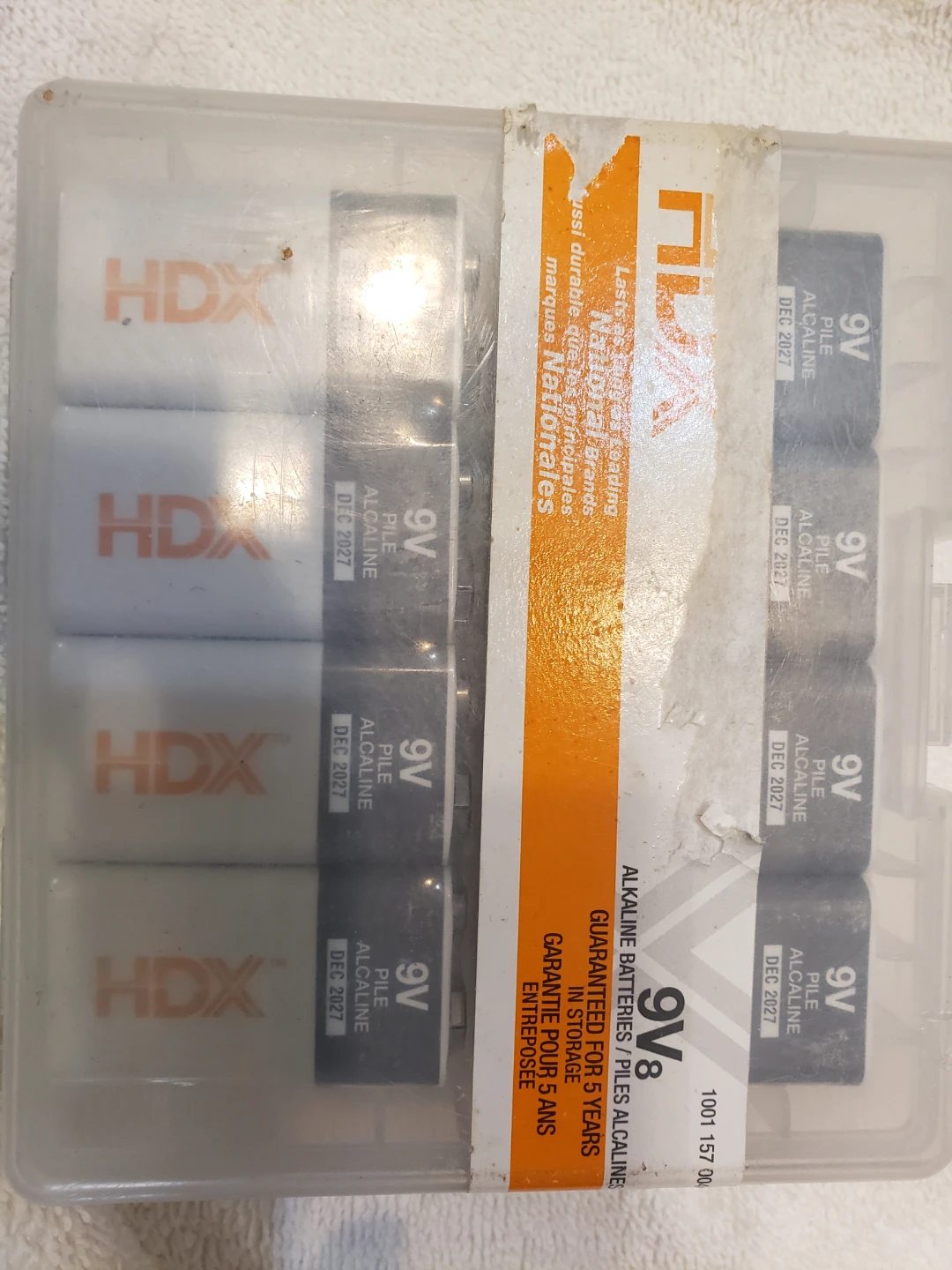 HDX 9V Alkaline Batteries - 8 Pack