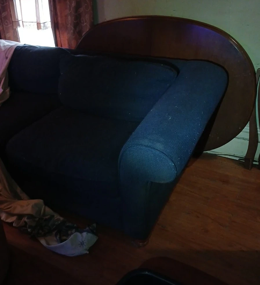 Dark Blue Sofa - photo 3