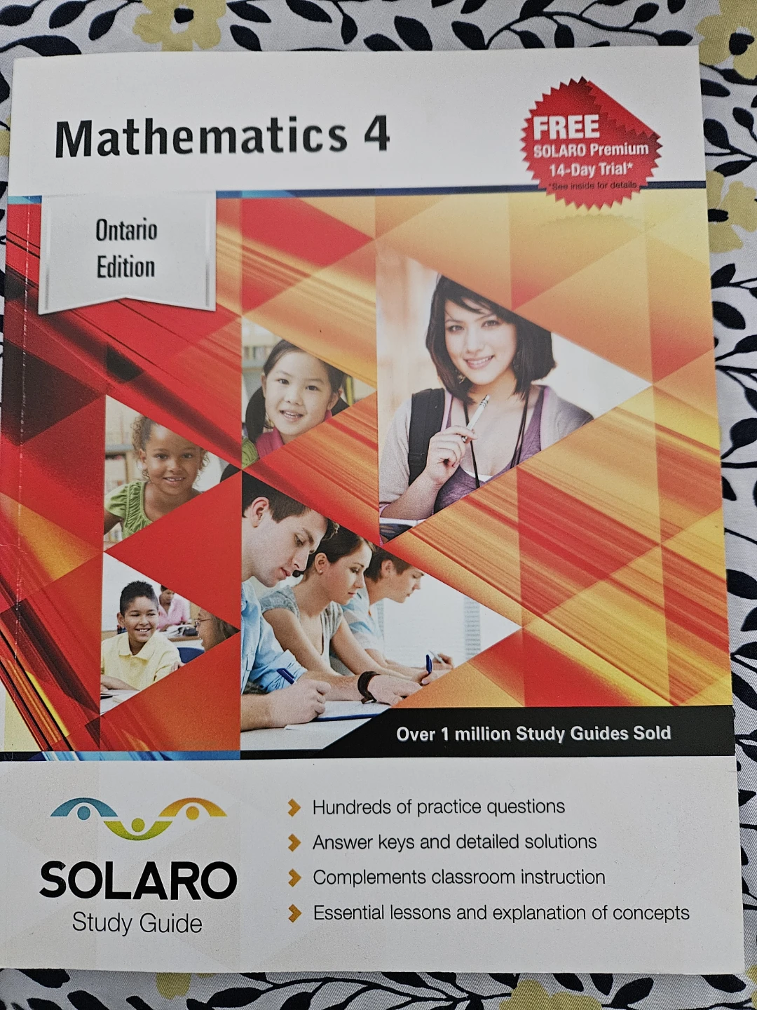 SOLARO Math 4 Study Guide - Ontario Edition NEW
