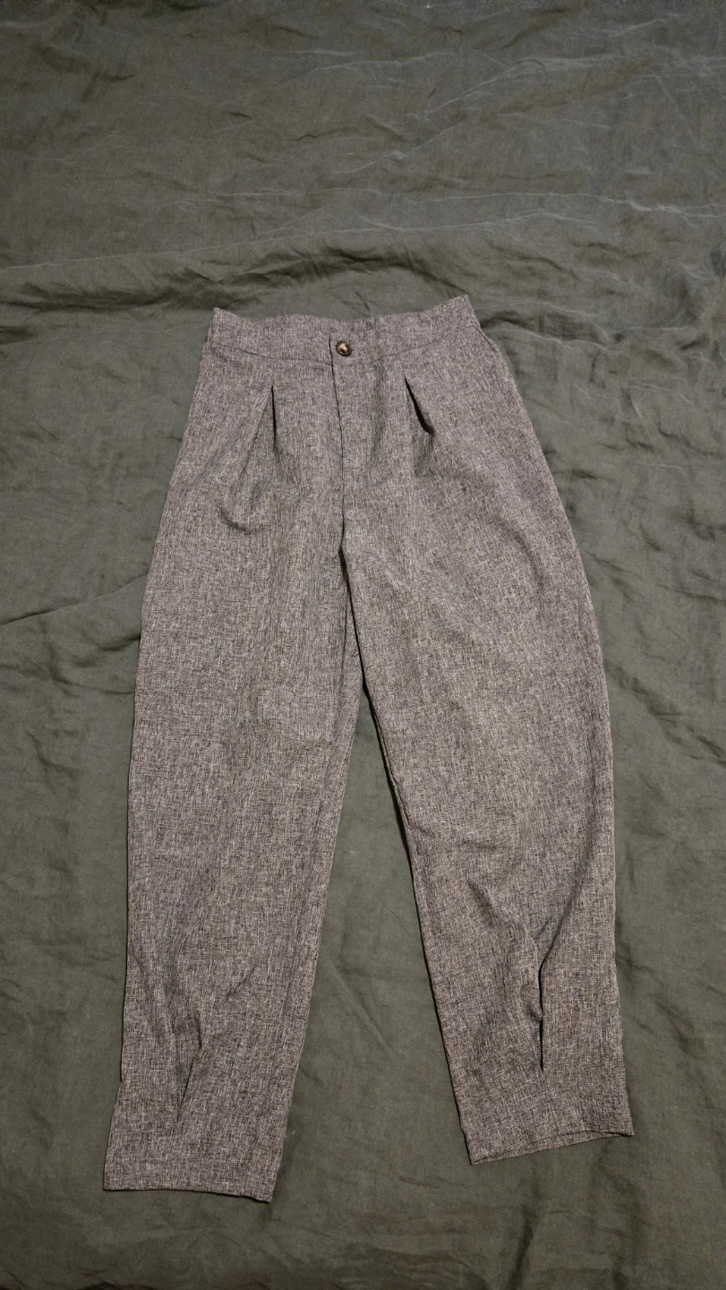Formal Grey Pleated Pants Size S