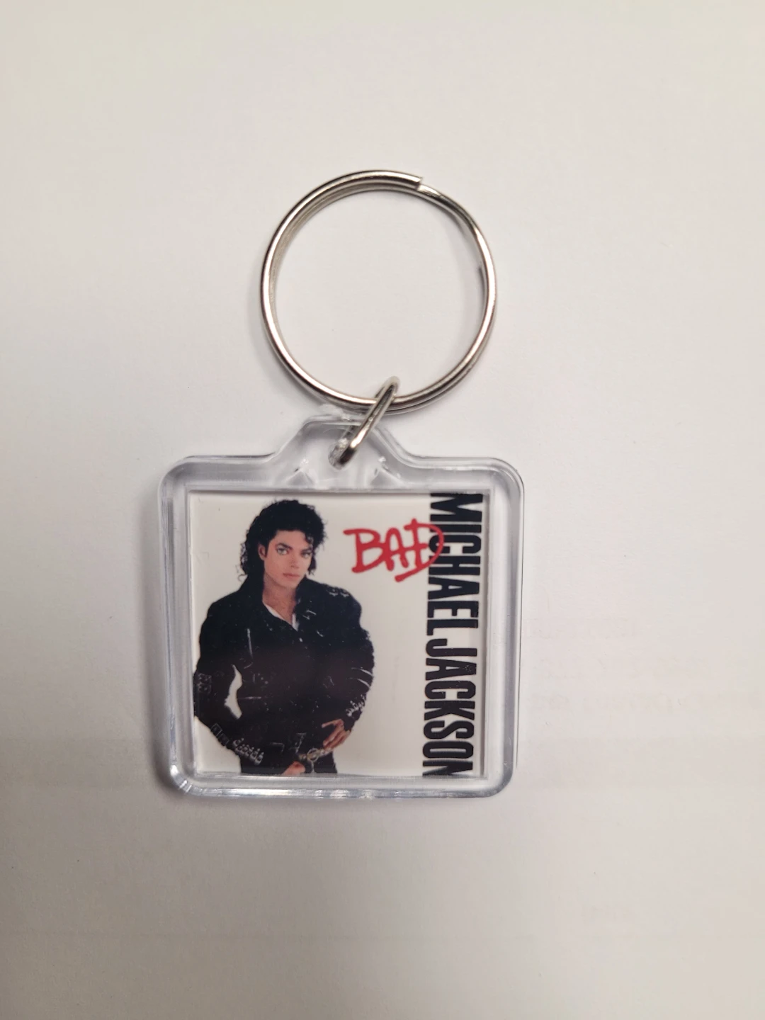 Michael Jackson BAD Keychain