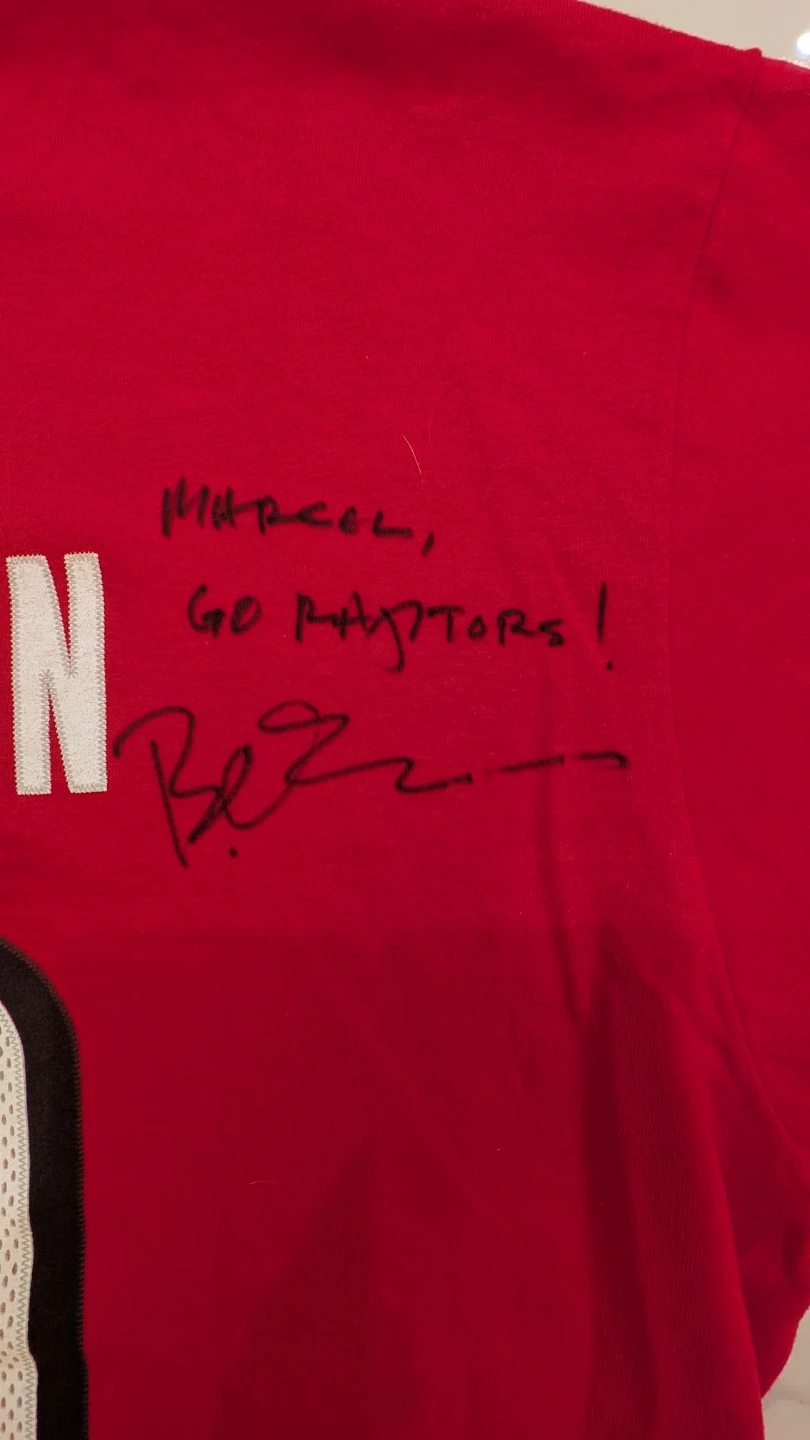 Adidas Toronto Raptors DeMar DeRozan #10 Signed T-Shirt - photo 3