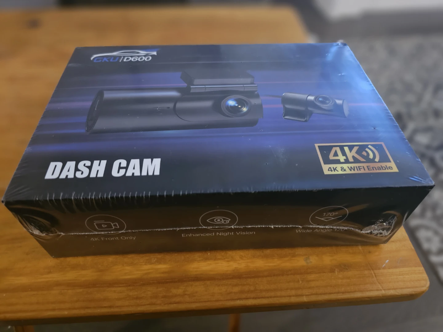 Dual Dash Cam - 4K Front / 1080P Rear / 64G SD card included