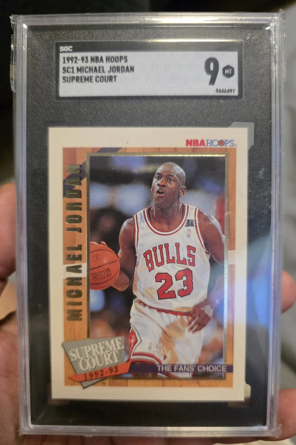 1992-93 NBA Hoops Michael Jordan Supreme Court Card
