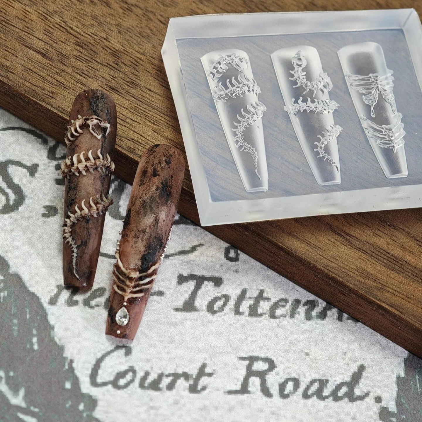 Skeleton Nail Art Silicone Mold