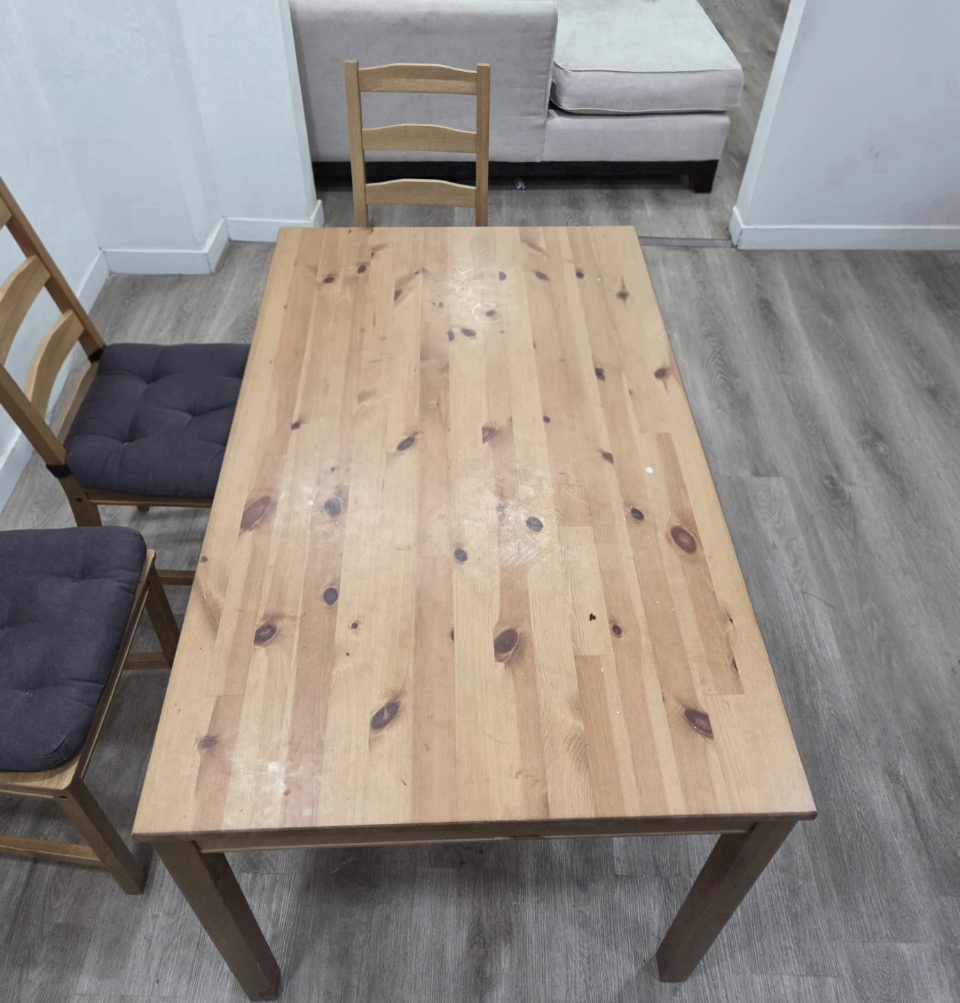IKEA dining table and 4 chairs