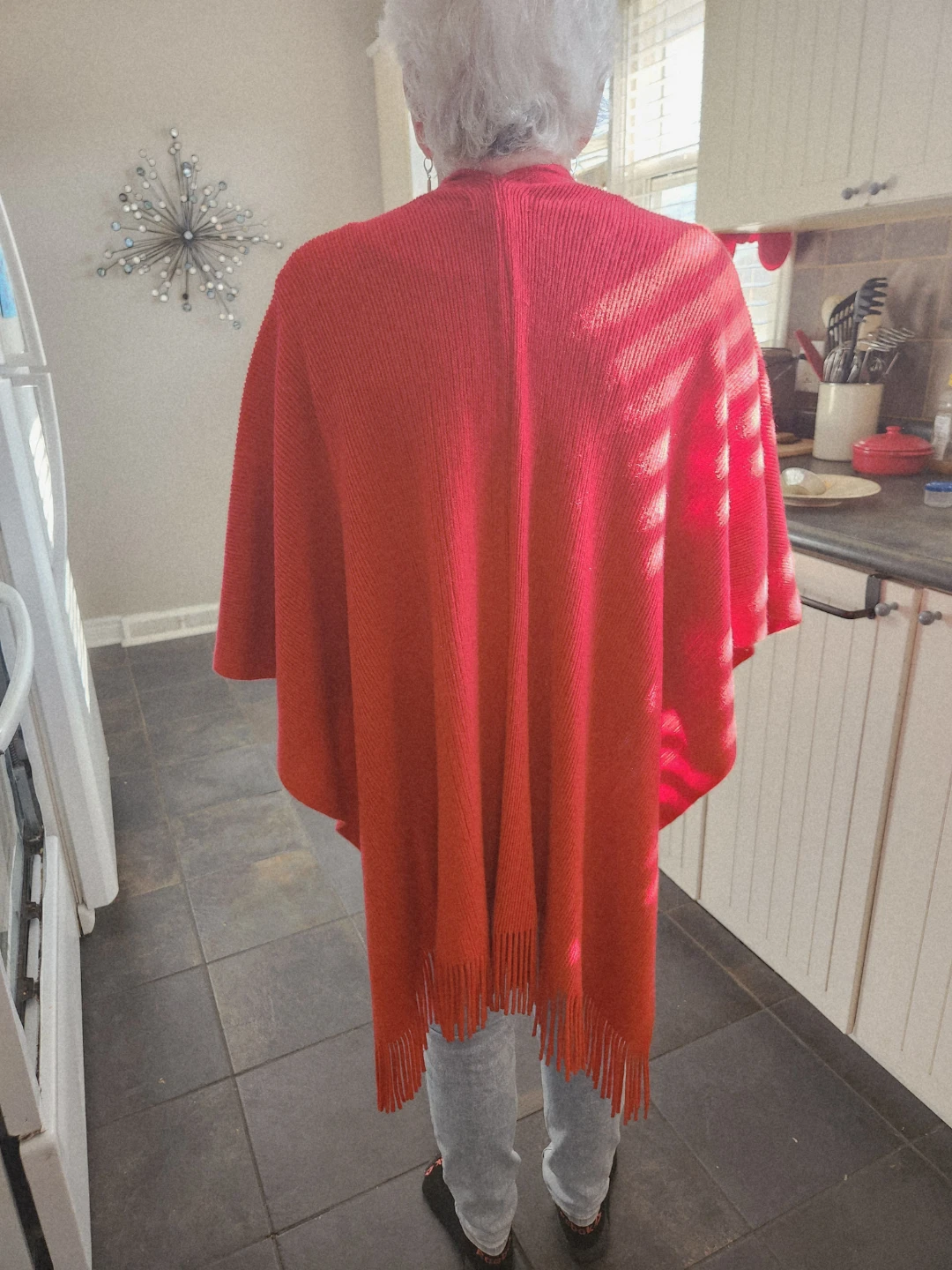 Red shawl