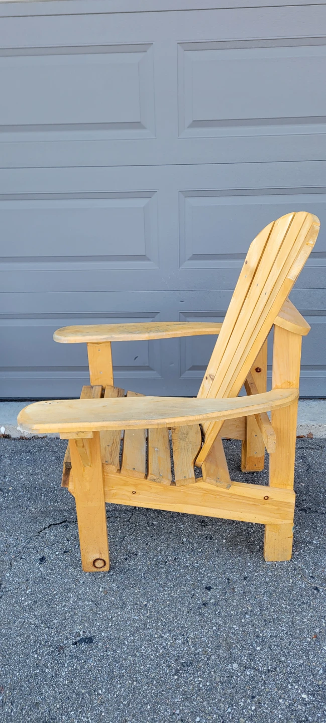 Upright Muskoka chair assembled and stained - photo 2