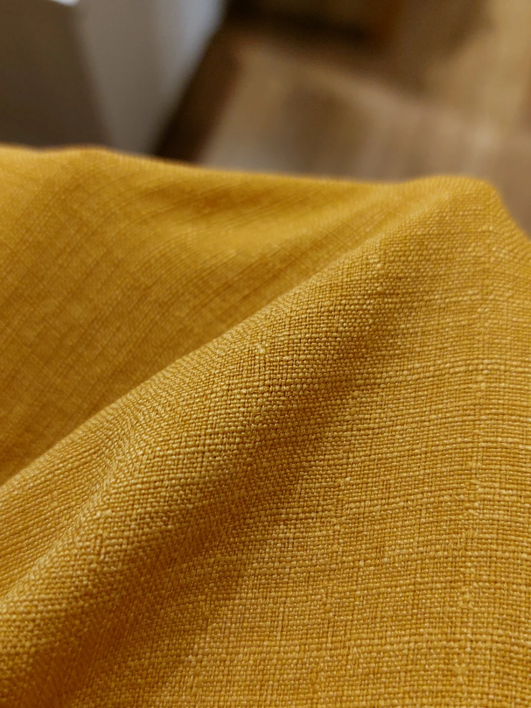 Mustard-coloured ruffled top - S - photo 5