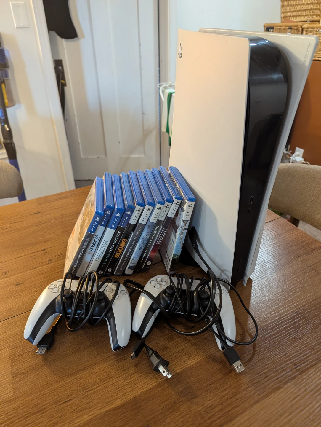 PlayStation 5 Console with 2 Controllers and 10 Games