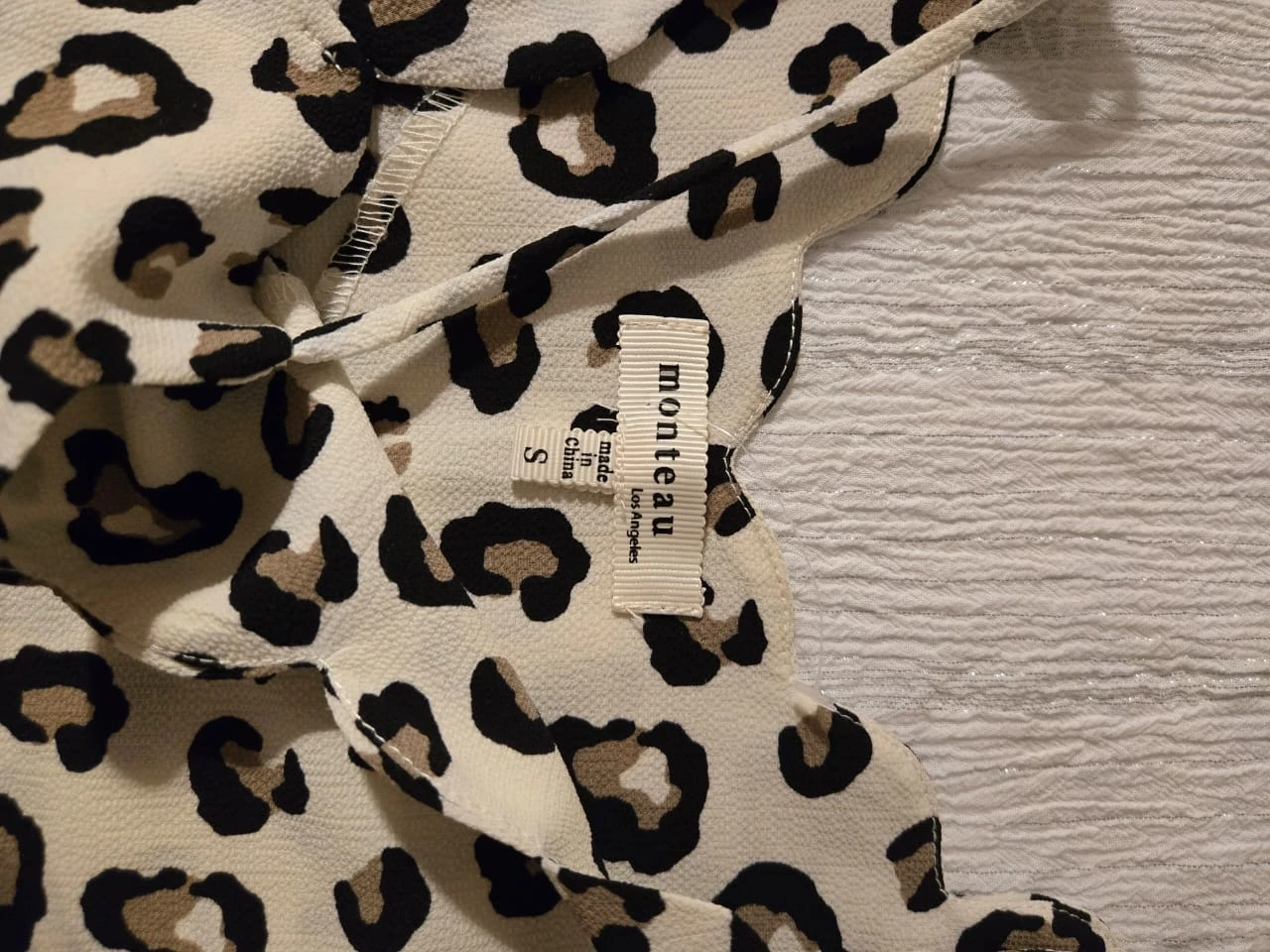 Monteau Leopard Print Scalloped Tank Top - photo 2