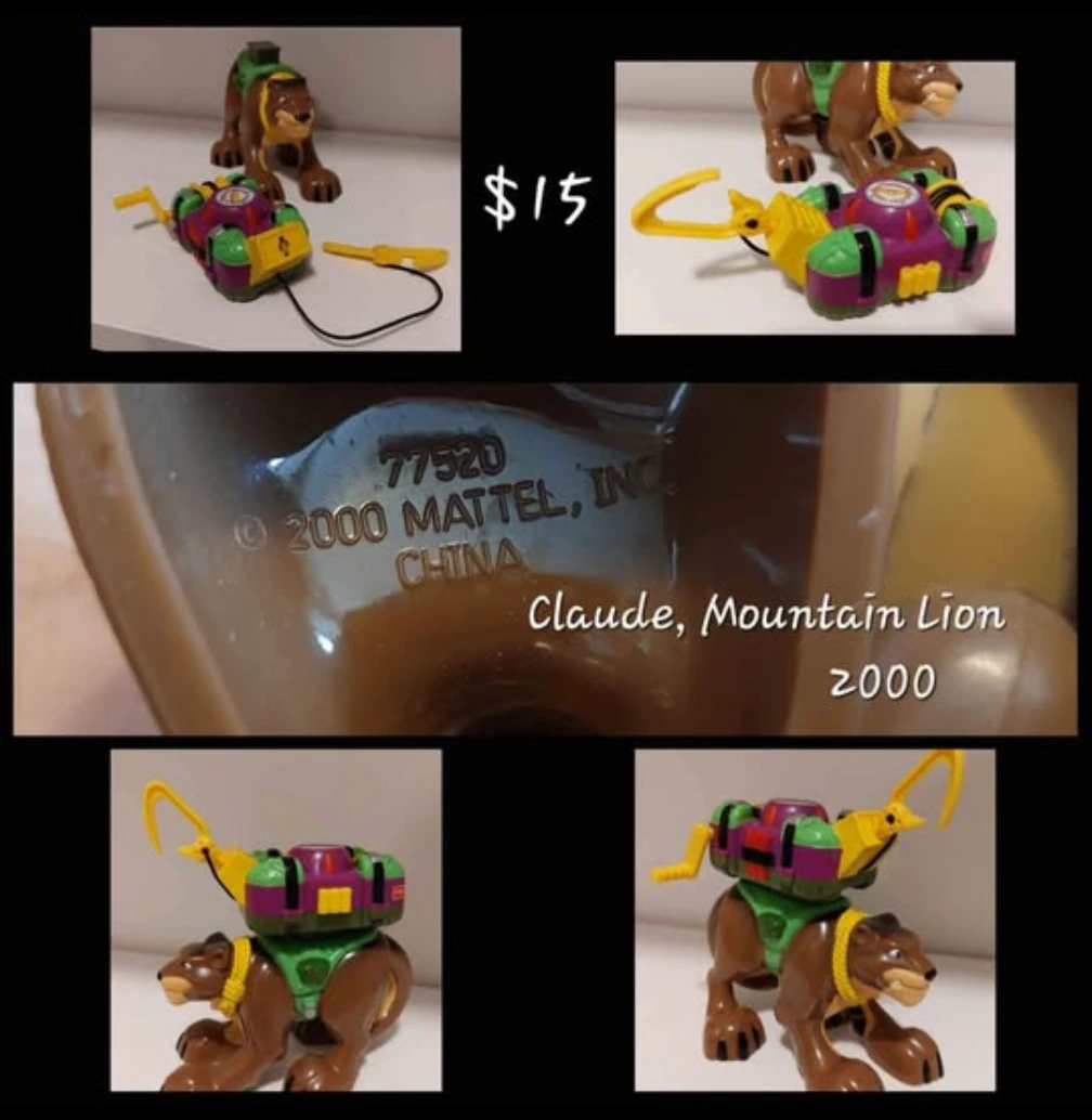 Mattel Claude, Mountain Lion Toy - 2000