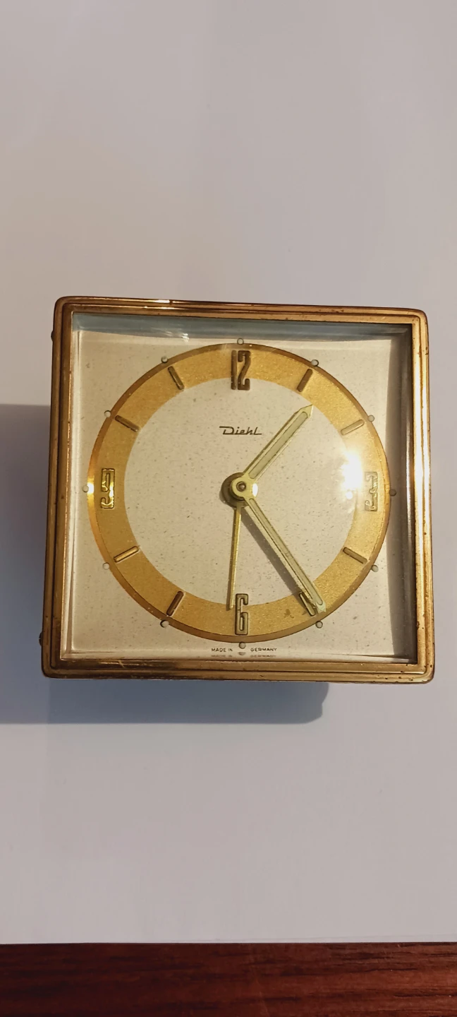 Diehl Wecker Art Deco German Alarm Desk Clock AS IS.