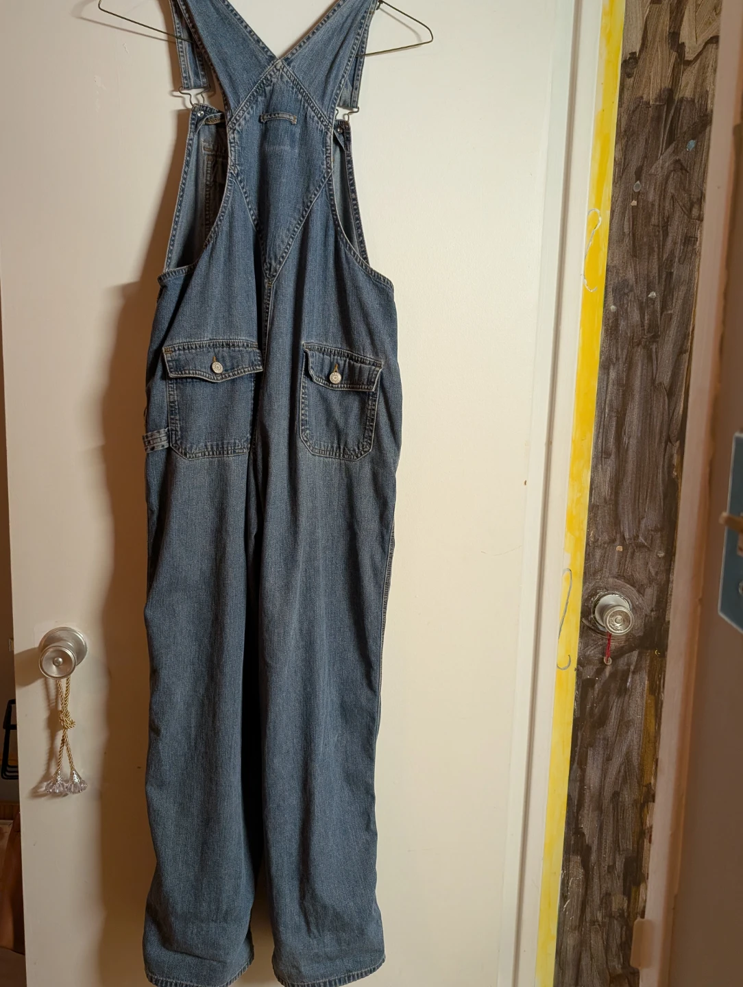 Old Navy Blue Jeans Denim Overalls Size S - photo 4