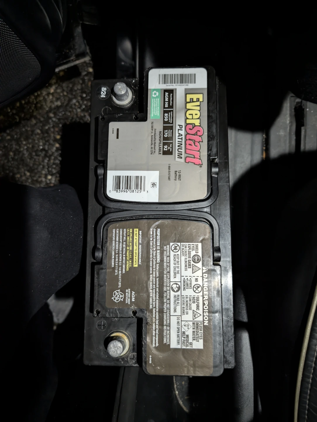 EverStart Platinum AGM H8 12-Volt Battery