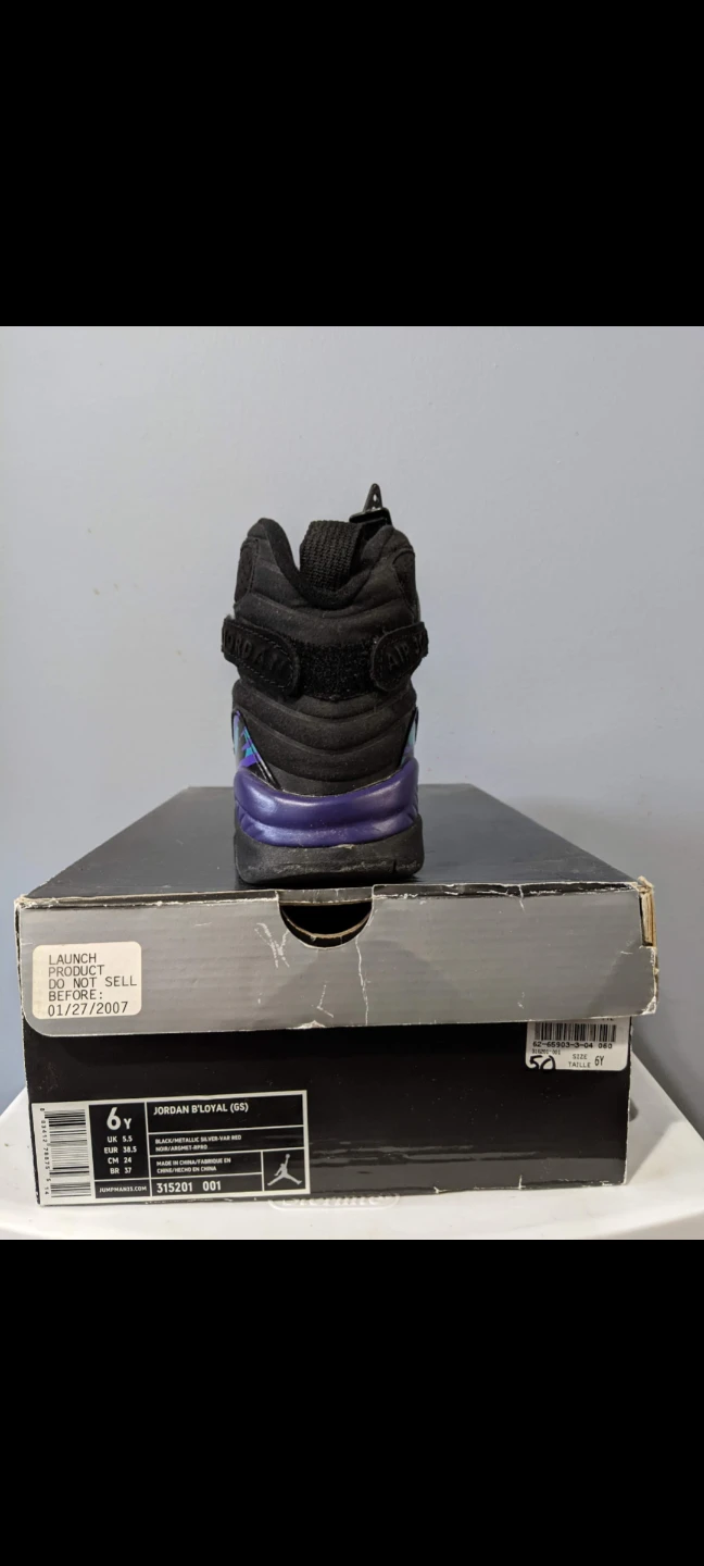 Air Jordan 8 "B'Loyal" Shoes (GS) - Size 6Y - photo 2
