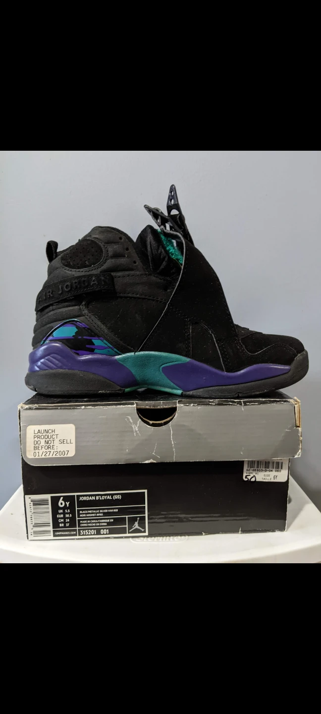 Air Jordan 8 "B'Loyal" Shoes (GS) - Size 6Y - photo 3