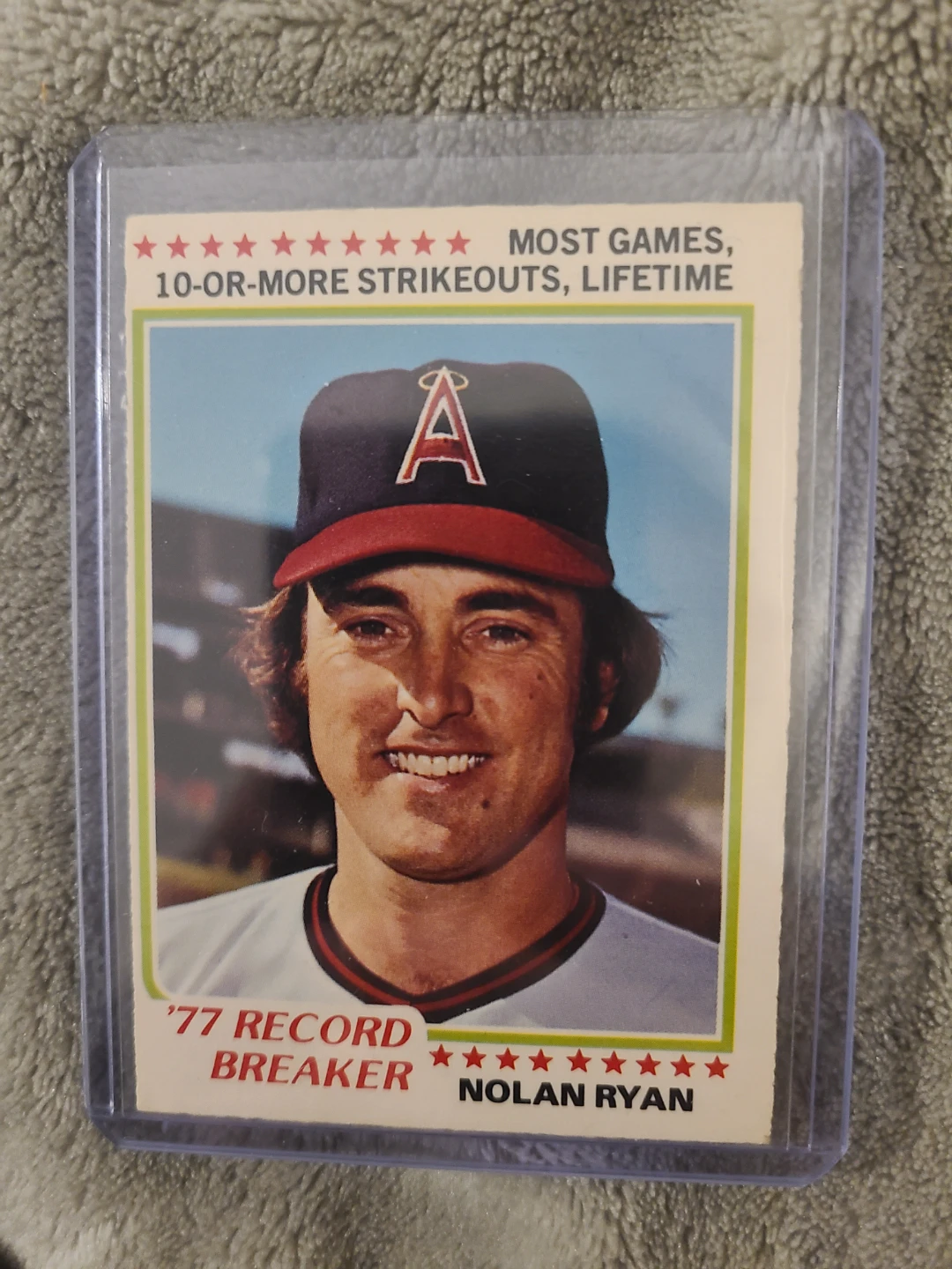 1978 Topps Nolan Ryan Record Breaker Baseball Card