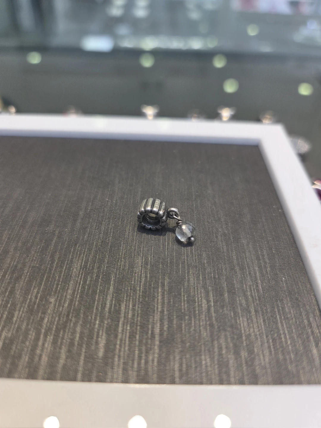 Pandora Charm with Clear Bead - photo 2