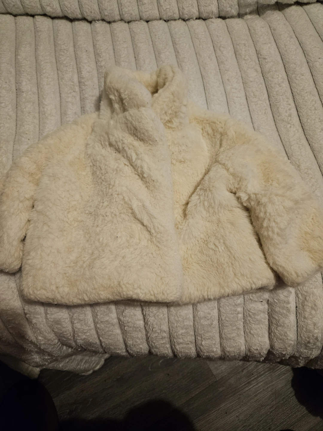 Baby Cat & Jack Faux Fur Coat 0-3M Cream