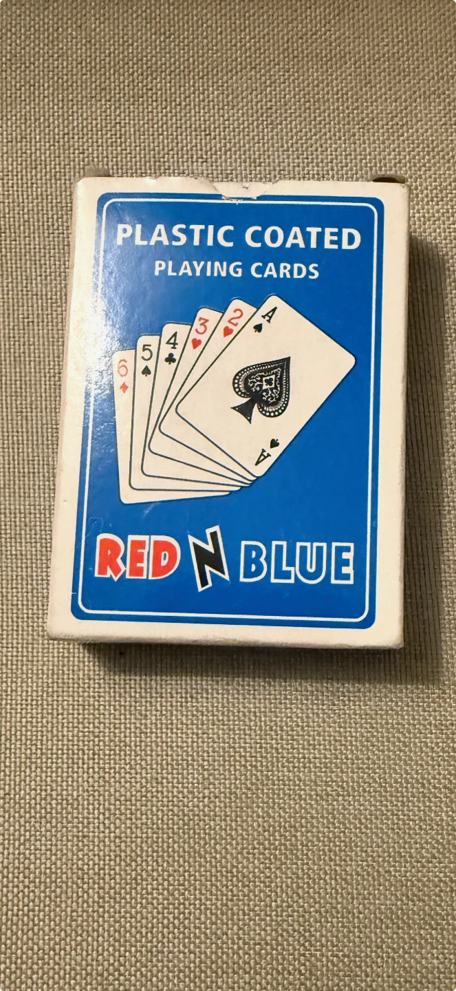 Red N Blue Plastic Coated Playing Cards