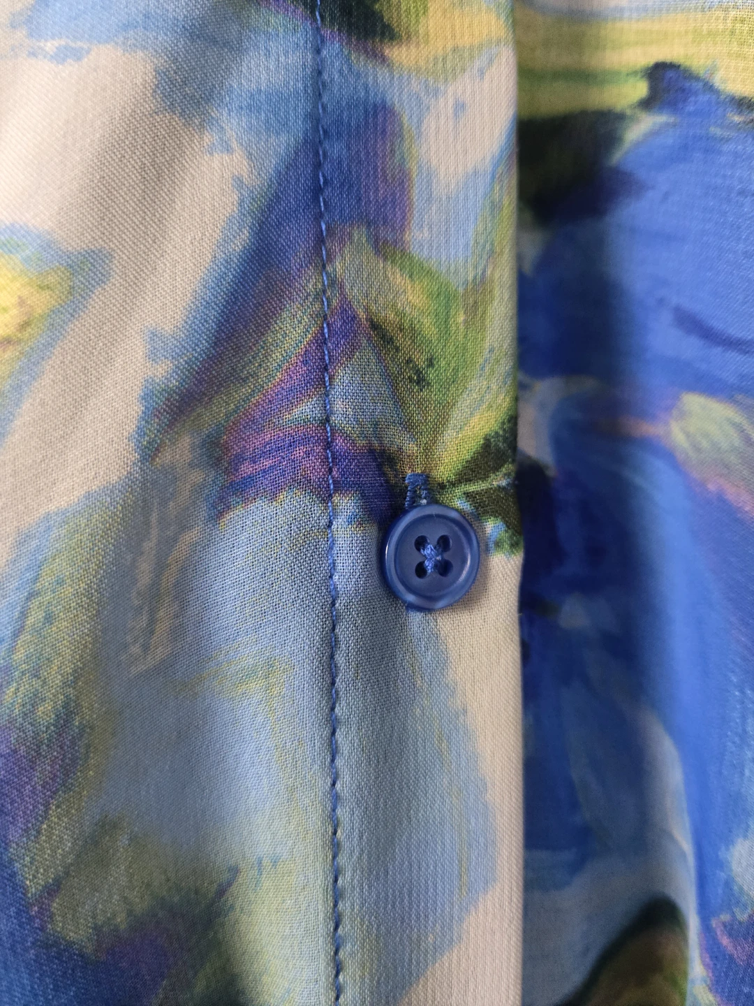 Size 8 - Blue Floral Print Maxi Dress with Belt - photo 5