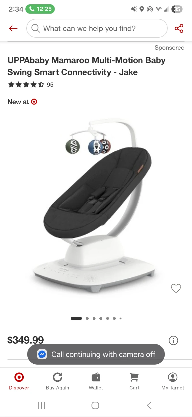 UPPAbaby Mamaroo Multi-Motion Baby Swing