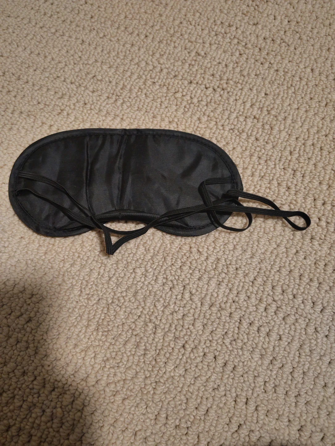Black Eye Mask with Elastic Straps