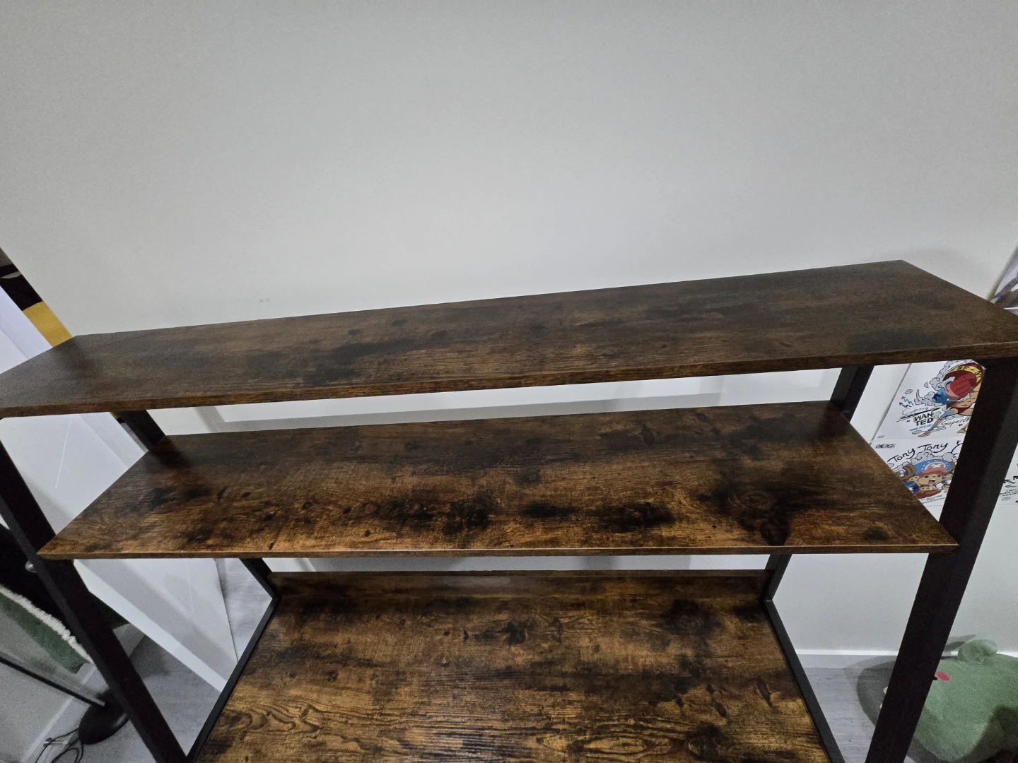 Rustic Wood Desk with Shelves - photo 2