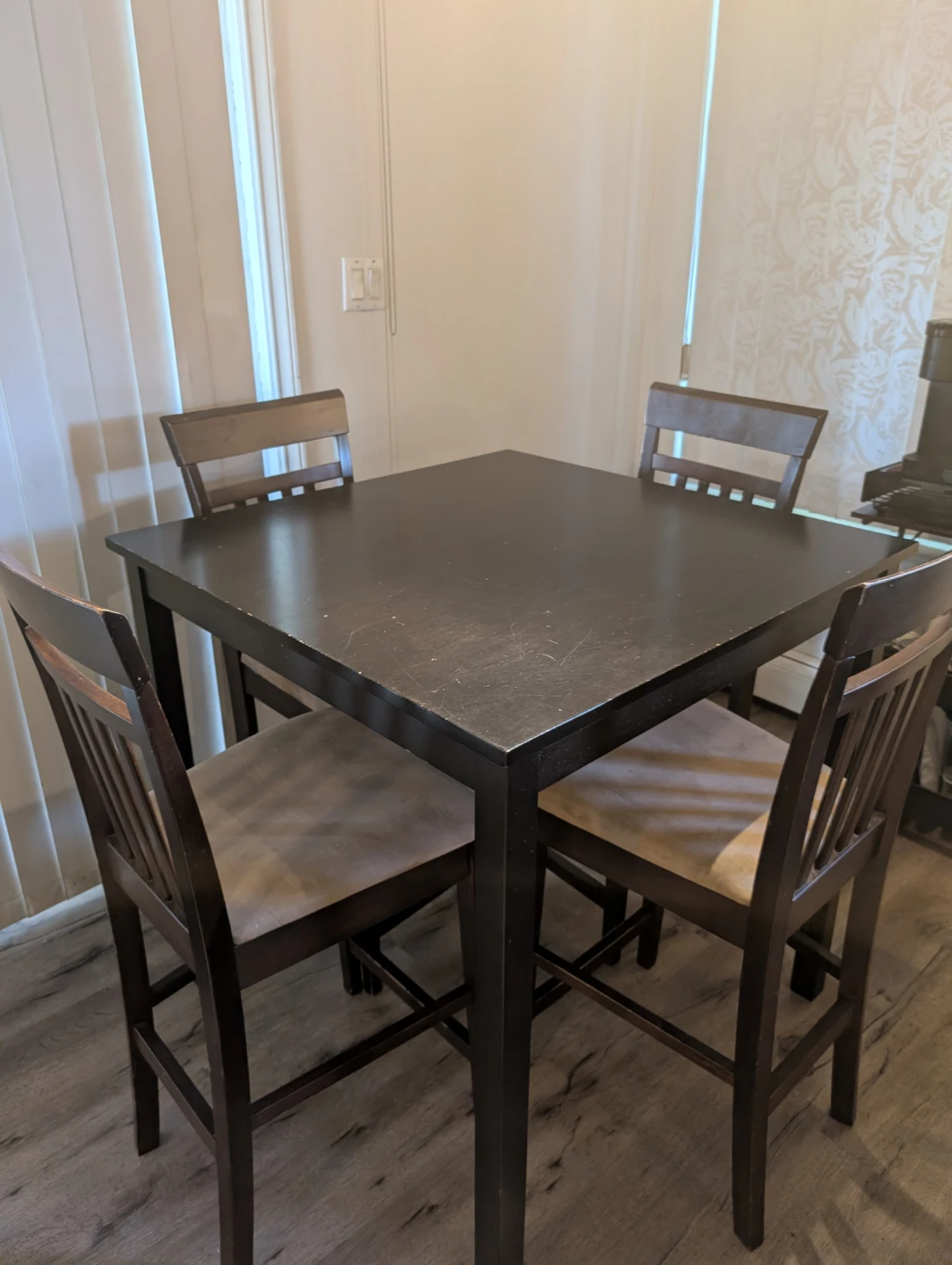 Square Counter Height Dining Set with Chairs