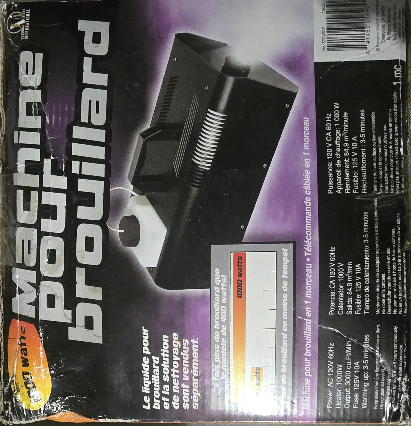 1000 Watt Fog Machine with Remote Control - photo 3