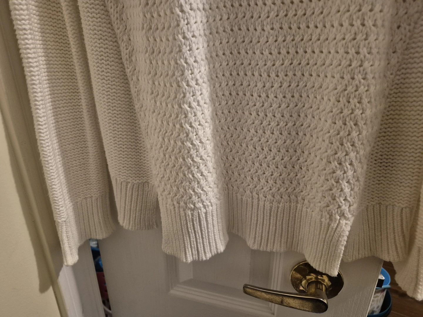 DENVER HAYES Knit Sweater with Zipper Detail - Cream - photo 2